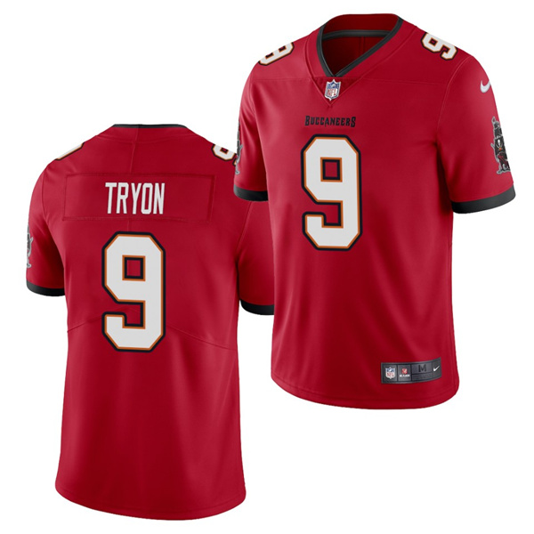 Men's Tampa Bay Buccaneers #9 Joe Tryon 2021 Draft Red NFL Vapor Untouchable Limited Stitched Jersey Men's Tampa Bay Buccaneers #9 Joe Tryon 2021 Draft Red NFL Vapor Untouchable Limited Stitched Jersey